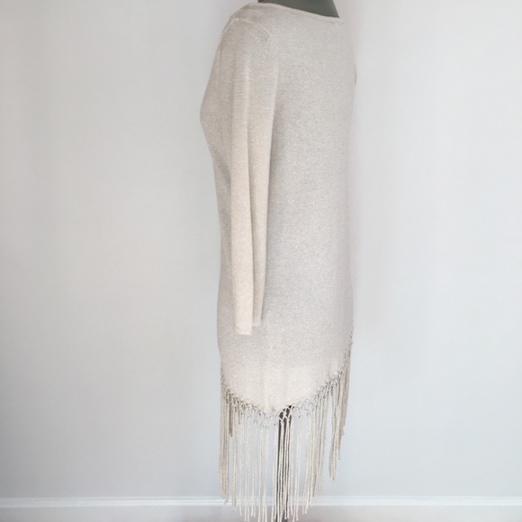 WHBM Sparkly Metallic Fringe Sweater - Picture 4 of 5